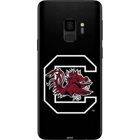 University of South Carolina Gamecocks Logo Black Galaxy S9 Skin